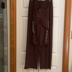 Palazzo Pants and halter top by Joseph Ribkoff.